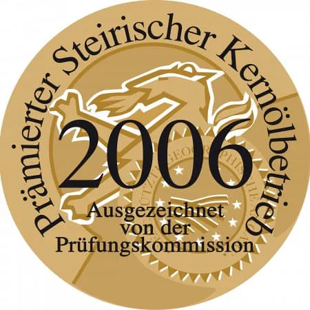 Prämierter Steirischer Kernölbetrieb 2006